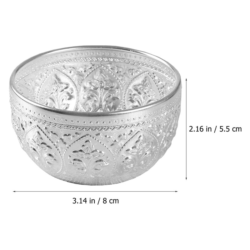 IMIKEYA Thai Bowl Incense Bowl Retro Aluminium Bowl Incense Bowl