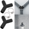 SG Store 2 Sets Drain Hose Y Piece Connectors 16