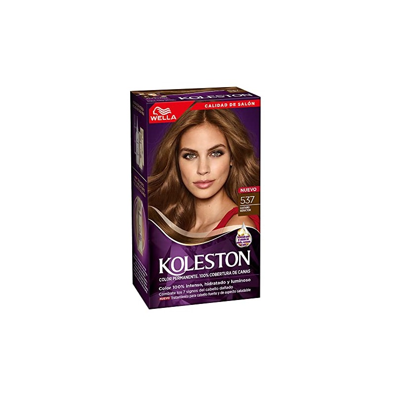Koleston Tinte Permanente 537 Castaño Seductor | Crema, Cabello normal