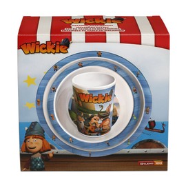 Studio 100 MEVI00000260 - Wickie und die starken Männer, Geschirr-Set, 3-teilig