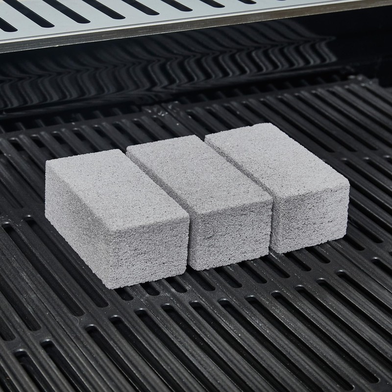 Grillstream Barbecue Cleaning Stone Replacement, Natural Pumice, Easy-Attach for Deep