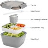 MUJUZE Salad Containers for Lunch, 52oz Lunch Box with Salad
