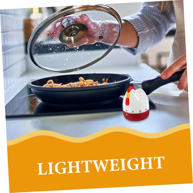 SUPVOX 2pcs Cute Chicken Kitchen Timer Mechanical Wind Up Countdown
