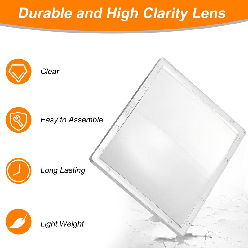 sourcing map 3pcs Welding Magnification Lens 3.54" x 4.25" (2
