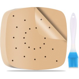 200 Sheets Air Fryer Paper, Baking Paper, Baking Paper for Hot Air Fryer, Hot Air Fryer Baking Paper, Baking Paper, Airfryer, Suqare Air Fryer Liners (20 cm)