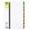 D.RECT A4 Colour Coded Laminated Index Tabs for Documents Tabs