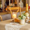 4 Pcs White Lace Table Runners 14 x 120 Inch