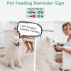YAUYIK Pet Feeding Reminder, Magnetic Reminder Sticker, AM/PM Daily Indication