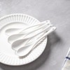 MIUFA 6PCS Porcelain White Coffee Spoons Espresso Tea Sauce and