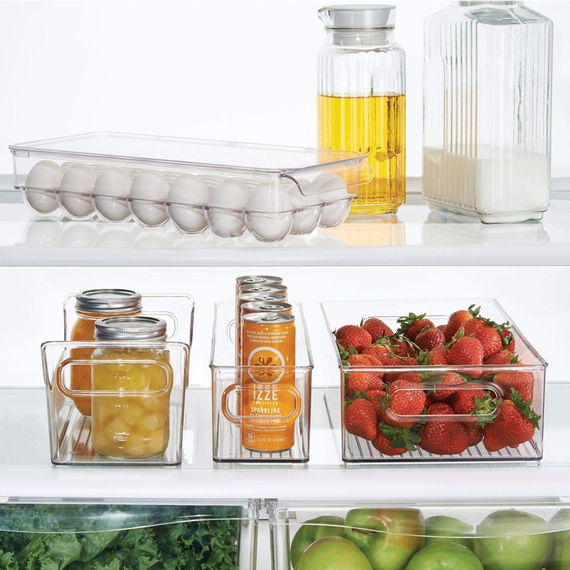 InterDesign Fridge/Freeze Binz Envase para Huevos, huevera de plástico Grande