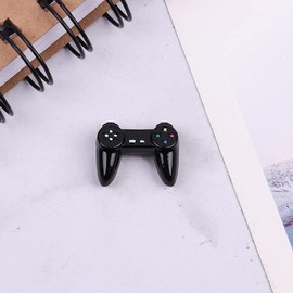 Black Dollhouse Model Gamepad Model Gamepad Wireless Game Controller 1:12 Dollhouse Décor, Decorations