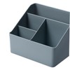 BUGUUYO 2pcs Multi-Compartment Toiletry Storage Box for Cosmetics and Jewelry