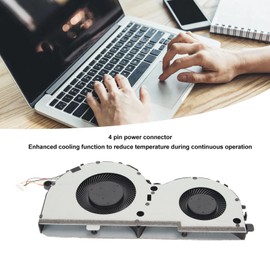 Zunate Replacement New CPU and GPU Cooling Fan for Ideapad L340 Gaming Laptop for L340 17IRH L340 15IRH Series, for ND85B24 18K01 DFS5K12214161D