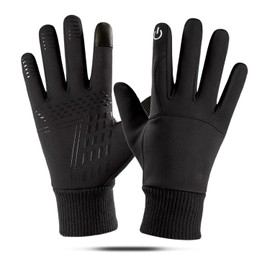 MXGZ Guantes Térmicos de Invierno para Hombres, Impermeables, con Pantalla Táctil, Antideslizantes, para Senderismo y Ciclismo