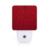 FSHVQKD Red Spider Web Night Light,Plug Into Wall Decor for