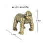 TEAMWILL Solid Brass Monkey Gorilla Statue Tea Pet Figure Animal