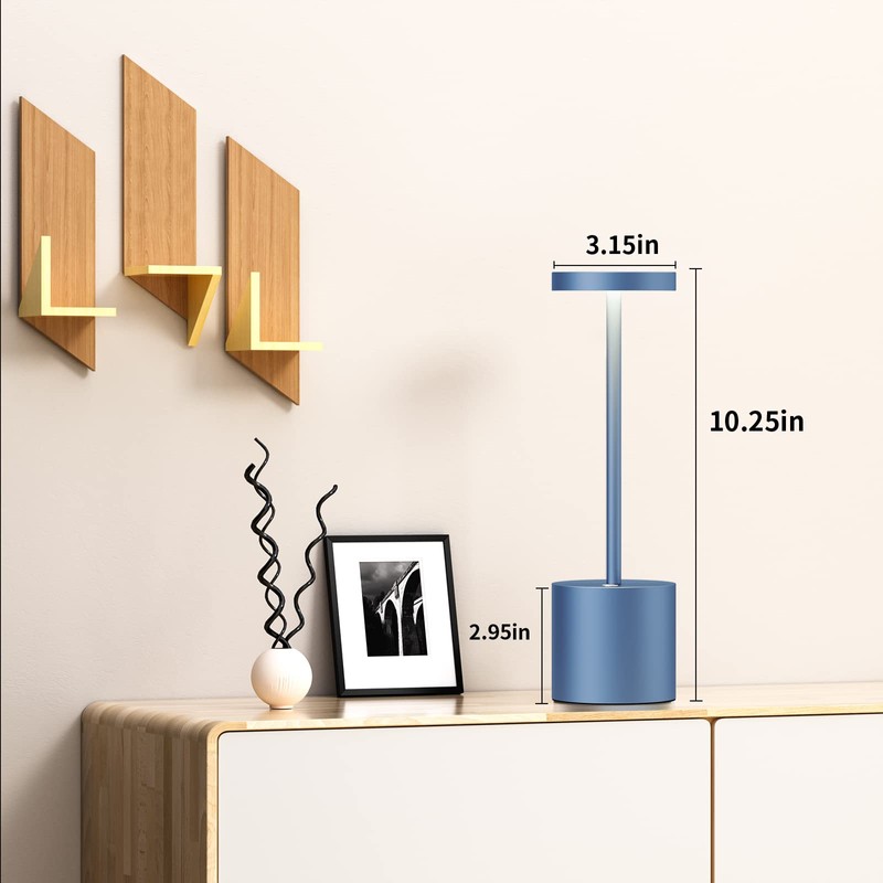 SAKRINGT 2 Pack Cordless Table Lamp Rechargeable,5000mAh Battery Powered Table