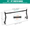 OUTPRIZE Non-Drilling Truck Rack, Heavy Duty Steel Extendable Truck Bed