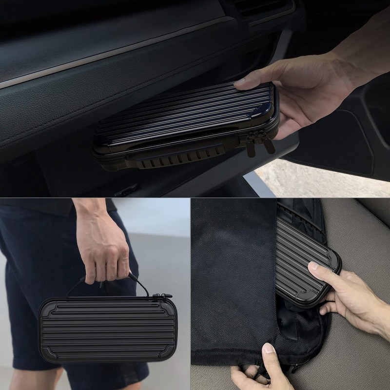 Switch 2 ケース ガラスフィルム スティックキャップ付き スイッチ2 キャリングケース ハードポーチ 収納バッグ 全面保護