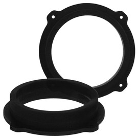 [1 Pair] 165 mm MDF Speaker Rings Compatible with Hyundai ix35, Tucson | Suitable for Front Door and Back Door | Colour: Black | Waterproof