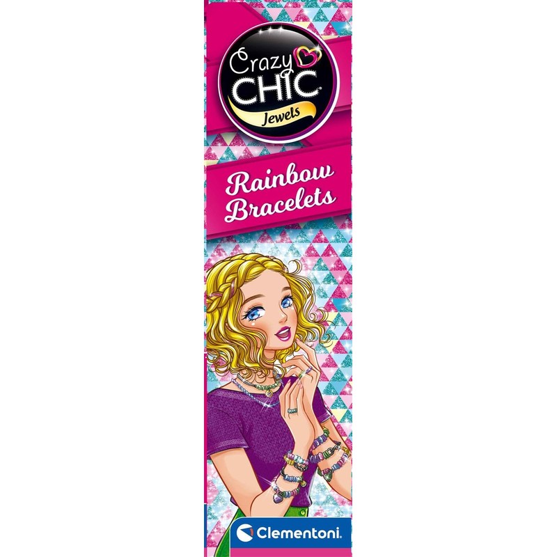 Clementoni Crazy Chic - Rainbow Bracelets, Giochi Creativi per Bambini
