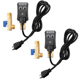 ECUTEE Automatic Timed Condensate Drain Valve 2 Pack 1/2 AC 110V 2-way Electronic Timed Air Compressed Drain Valve Direct-acting Drain Valve US Plug