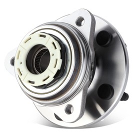 Auto Dynasty [Pulse Vacuum Hub Locks] Factory Style Front Wheel Bearing Hub Assembly with ABS Sensor Plug Compatible with Ford Ranger Mazda B4000 4WD 1998-2000, Driver or Passenger Side, Bare Steel