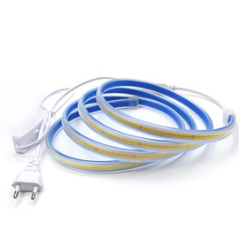 pcning COB LED Strip 220 V 230 V 2 Metre White IP67 Waterproof Strip Band 2 m 4000 K for Outdoor Indoor (White, 2)