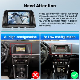 NHOPEEW [2+64G] for Mazda CX5 CX-5 CX 5 2012-2015 Android Radio - 9 inch HD Touchscreen DSP Audio - Wireless Carplay and Android Auto, GPS, WiFi, DSP/EQ, Multiple UI, SWC + AHD Backup Camera