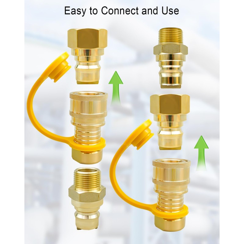 3/4 Inch NPT Quick Connect Disconnect Kit for Dual Fuel