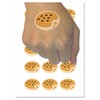 Chocolate Chip Cookie with Crumbs Temporary Tattoo Water Resistant Fake