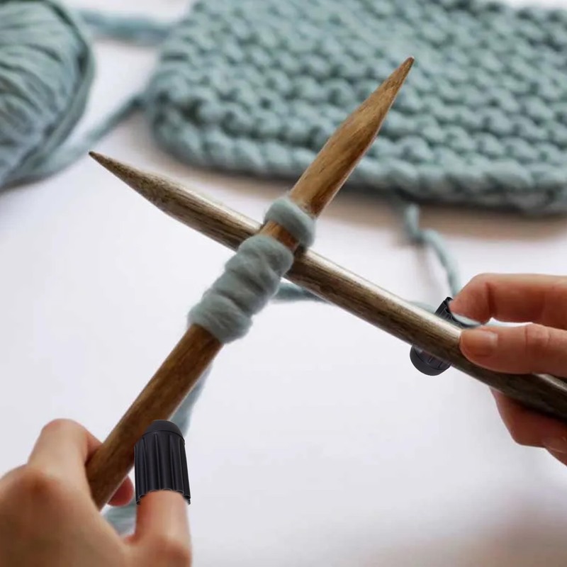 KEPYATI 3 Finger Guards Needle Felt Knitting Fingertip Protection Thimble