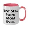 Fun Seal Point Cat Gifts, Best Seal Point Mom Ever,