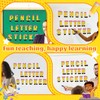 162 Pcs Pencils Bulletin Board Decoration Letters Numbers Alphabet Cutouts