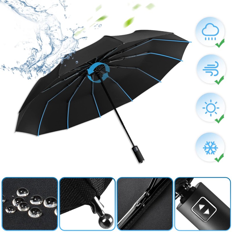Poligono Windproof Umbrella Automatic Open and Close for Men and
