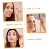 Healvian 2pcs Professional Eyebrow Tweezers Portable Stainless Tool with Brush