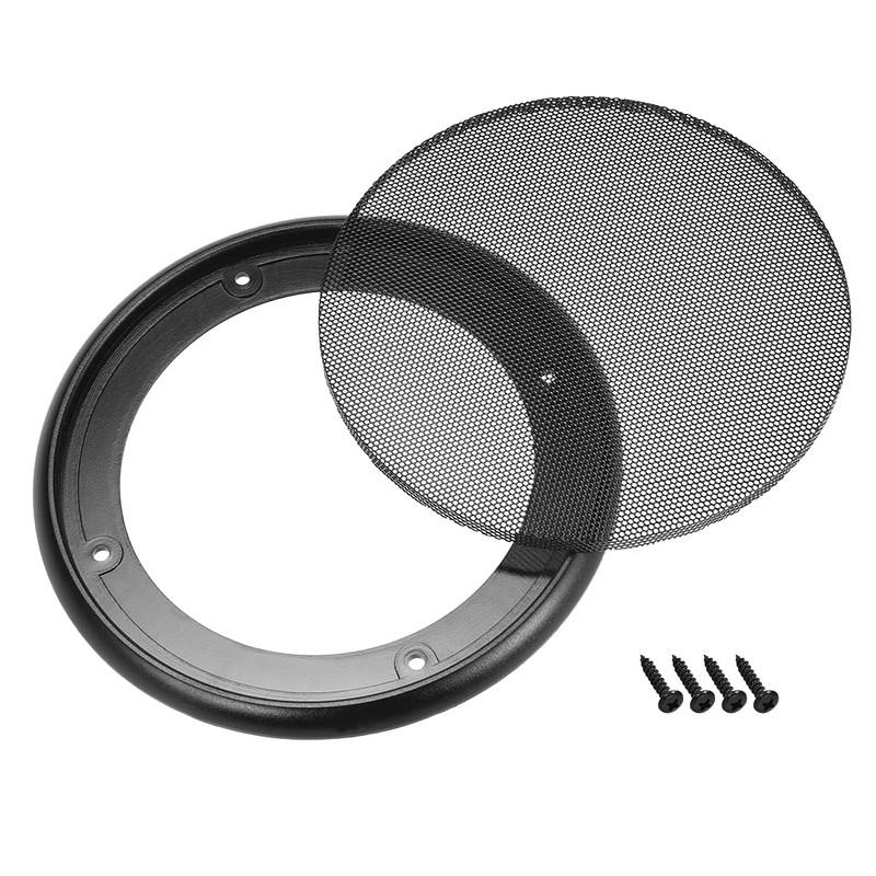 uxcell 2pcs Speaker Grill Mesh Decorative Circle Woofer Guard Protector