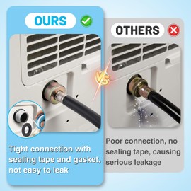 Apipi Leakproof Dehumidifier Drain Hose 3/4" FHT - 5 FT Thickened Dehumidifier Hose with Rustproof Durable Connector, No Kink and Easily Coilable, Fits for Most of Dehumidifiers