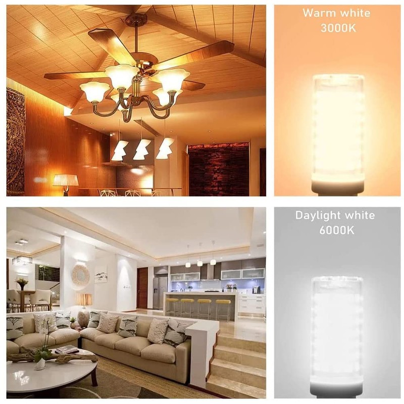 HAOGUAIS 6-Pack E11 LED Light Bulbs, E11 Mini Candelabra Base,