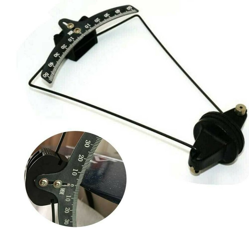 ZEZEFUFU 0-50° Measurement RC Fixed Wing Plane Model Inclinometer Aileron