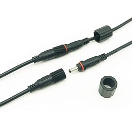 Liwinting Waterproof DC Extension Cord Solar Light 5 Meter Extension Cord Inner Diameter 1.35mm Outer Diameter 3.5mm Black