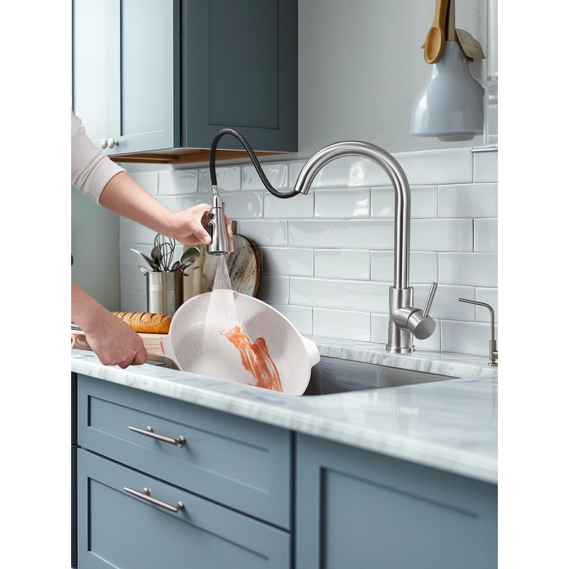 Cobbe Kitchen Faucet Head Replacement, Pull Down Spray Head for