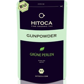 Gunpowder Tea - Organic - Loose - Green Tea - Gunpowder Green Tea - Hand Rolled - Green Tea - Gunpowder Tea - China - Premium - 40 Cups · Chinese Green Tea - Hitoca® Tea