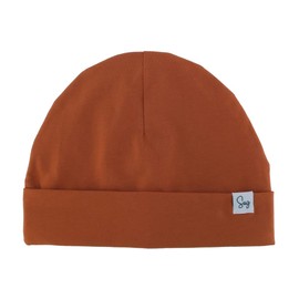 Gorro de punto con forro de satén sedoso para recién nacidos, bebés, niñas y niños pequeños, gorros para la salud del cabello, 012 Cott Rust, 6-3T