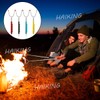 HAIKING Roasting Stick, 4 Pcs Telescopic Barbecue Forks for Outdoor