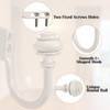Sumnacon Set of 2 Decorative Curtain Holdbacks,Elegent Wall Mounted Aluminum