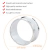 Frjjthchy 6 Pcs Stainless Steel Bead Side Napkin Rings Delicate