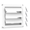 Dryer Vent Cover Outside, 4inch Louvered Outdoor Vent Cover Includes
