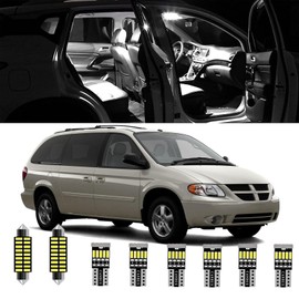 AWALITED 14pcs Grand Caravan Interior LED Lights Kit Super Bright LED Map Dome Light Bulbs for 2001 2002 2003 2004 2005 2006 2007 Dodge Grand Caravan All Models