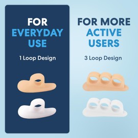 Dr. Frederick's Original Dr. Frederick'S Original Hammer Toe Geles - 2 Pares - Cresta De Apoyo Para Puntera En Martillo Para Mujeres Y Hombres - Realineado De Articulaciones - Cojín, Soporte